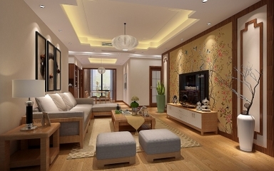 中庚香山新城3居室134.06平米装修效果图_找案例_十堰装修-十堰房产在线