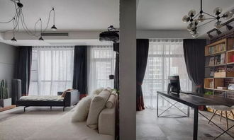 十堰海天四方新城136平米,工业风装修设计案例分享